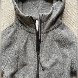 Gray Lululemon scuba full zip sweater, size 6
